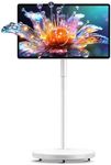 NEWORK 27" Portable TV with Hi-Fi Audio, 44W Quad Speakers & Subwoofer, Android 14 EDLA Touch Screen Monitor, 8GB+128GB, Built-in 8H Battery, 5MP Privacy Camera, Voice Remote Control