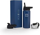 IRON °FLASK 18 oz Wide Mouth Water Bottle with Straw Lid