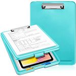 oddpod™ Praise A4 Clip Pad/Clipboard with Storage Case for Paper and Document Storage 83002 (Aqua)