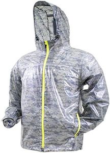 FROGG TOGGS Xtreme Lite Packable Waterproof Breathable Rain Jacket, Cloud Camo, X-Large