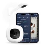 Nanit Pro Smart Baby Monitor & Wall Mount – Wi-Fi HD Video Camera, Sleep Coach and Breathing Motion Tracker, 2-Way Audio, Sound and Motion Alerts, Nightlight and Night Vision, Includes Breathing Band