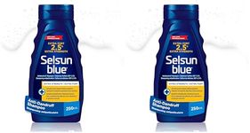 Selsun Blue 2.5% Extra Strength Anti-Dandruff Shampoo, Clinically Proven Selenium Sulfide, Dandruff Treatment, Seborrhea and Tinea Versicolor, Vitamin B3 for Healthy Hair, 250mL (Pack of 2)