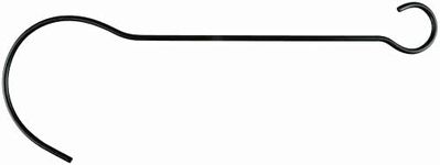 Esschert Design Double Hook Hanger, Iron, Black