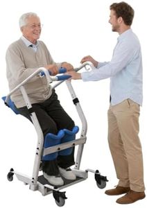 Upgraded Sit to Stand Patient Lift, One-Step Stand Assist Lift for Elderly,Lift Assist Transfer Device with Wheels, Home Care Use Transport Chair Stand Assist for Seniors, Adults & Disabled