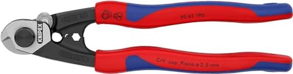 Knipex Wire Rope Cutter forged with multi-component grips 190 mm 95 62 190