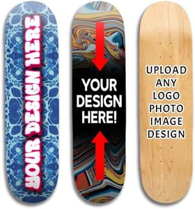 VulgrCo Custom Personalize Your Own Skateboard 31" X 8" Customized Upload Your Own Image Wall Art Skateable