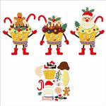 XMZZMX Christmas Cake Baby Metal Cutting Dies for Card Making, Paper Embossing Die-Cuts Kit Storage Pockets Supplies, Scrapbooking Stencils