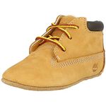 Timberland Crib Bootie with Hat (Infant), Unisex Kids Birth Shoes, Wheat Nubuck, 1.5 Child UK (17 EU)