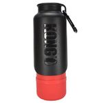 KONG H2O Insulated Dog Water Bottle & Travel Bowl, 25 oz - Red