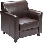 Flash Furniture HERCULES Diplomat Series Reception Set in Brown LeatherSoft