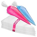 Prestee 200 Pieces Anti Burst Piping Bags - 12 Inch, Pastry Bags, Icing Piping Bags, Tipless Piping Bags, Icing Bags, Frosting Bags, Piping Bags, Cookie Decorating Supplies