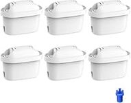 Waterdrop Water Filter Cartridges, Replacement for Brita® Maxtra+® Plus, Maxtra Pro® All-in-1, Compatible with Brita® Marella® Jug, Brita® Kettle, Reduce PFAS, PFOA/PFOS, TÜV SÜD, NSF Certified (6)
