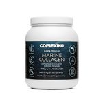 CORREXIKO Marine Collagen Powder Supplement Unflavoured - 1kg, 100 Servings - 10,000mg Double Hydrolysed Collagen Peptides per Serving - Formulated for Maximum Absorption - for Hair, Skin & Nails