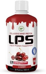 Nutritional Designs LPS Liquid Collagen & Whey Protein Supplement - Sugar-Free Non-GMO Drink - Promotes Healthy Skin & Hair for Men & Women (Cherry)