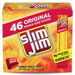 Slim Jim Smoked Snack Stick Pantry Pack Original 46 Count 0.28oz Stick (46 Count)