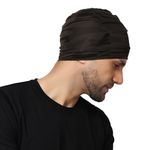 PAROPKAR Skull Cap Helmet Liner Cap for Men - Motorcycle, Cycling, Football Head Beanie & Hard Hat Liner - Sweat Wicking Cap (Olive Army)