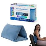 Brookstone HUG'ZZZ Soft Pillow | Microwaveable Gel Pack for Warming Sensation, Comfort & Support | Flexible Fold, Roll, or Wedge Pillow for Cozy Support | Perfect Sitting, Napping, or Hugging Pillow