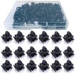 24 Pcs Mini Hair Claw Clips for Girls and Women, Black Small Hair Clips Pins Clamps Non Slip Tiny Plastic Jaw Clips with a Box