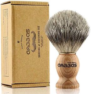 Shaving Brush, Handmade Pure Badger Hair Brush with Natural Manchurian Ash Wood Handle for Men.