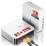 GEEKOM A9 Max AI Mini PC, AMD Ryzen AI 9 HX 470 (12C/24T, Up to 5.2GHz), Radeon 890M Gaming Mini PC, 32GB DDR5 RAM 2TB PCIe 4.0 SSD, USB4, Dual 2.5G LAN, WiFi 7, Quad 8K Display, Windows 11 Pro