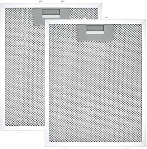 Cooker Hood Filter Replacement 300X240mm, 4-Layer Aluminum Mesh Hood Vent Filter, HR Huare Technology Aluminum Range Hood Grease Filters,2Pack