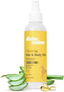 Divine Canine Cleansing Hair and Body Spray for Dogs - 5.1 Fl Oz of Dog Deodorizer, Long Lasting Formula - Everyday Body Spray with Aloe, Lemongrass Oil, and More - Made in The USA