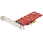 StarTech.com M2 PCIe SSD Adapter - x4 PCIe 3.0 NVMe / AHCI / NGFF / M-Key - Low Profile and Full Profile - SSD PCIe M.2 Adapter (PEX4M2E1)