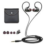 Holiper Dual Driver Wired Earbuds 3.5mm in Ear Headphones with Mic and Hooks, 1.2m Cord Aux Jack Wrap Around Over Ear Earphones with Extra Bass for PC Computer Laptop Tablet Gaming Sport Running