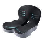 SICOUSOK Seat Cushion Memory Foam Seat Cushion for Truck Driver Office Chair Cushion Home Chair Cushion Car Non Slip Pad Sitting Ergonomic Cushions for Office Workers Car Drivers