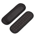 Qishare 2PCS Shoulder Pad Anti-Slip Detachable Shoulder Strap Pad Soft Air Cushion Replacement Pad for Strap (Black)