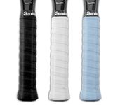 Senston 3 Pack PU Racquet Grip Tennis/Badminton/Squash Anti Slip Super Absorbent Overgrip Handle Grip