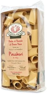 Rustichella d'Abruzzo Paccheri Pasta - 500g Classic Durum Wheat Large Tube Pasta - Perfect for Hearty Sauces - Cooks in 13-15 Minutes - Authentic Italian Flavor