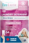Tru Earth Hypoallergenic Baby Laundry Detergent Sheets/Strips for Sensitive Skin, 64 Count, Up to 128 Loads: Fragrance Free Baby Detergent Laundry Newborn, Children, Baby Clothes