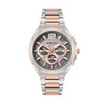 Kenneth Cole Quartz Chronograph Grey Dial Stainless Steel Strap Watch for Men-NEKCWGI2104902MN