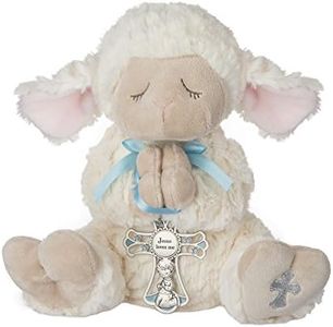 Ganz White Serenity Lamb with Crib Cross Boy Plush Stuffed Animal Toy 13 Inch