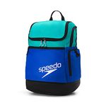 Speedo Unisex Adult Large Teamster Training Gym Backpack - Blue/Ceramic 2.0, 35 Liters