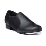 Theatricals Adult Slip On Tap Shoes, Black, 7