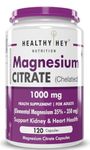 HealthyHey Nutrition Magnesium Citrate-120 Vegetable Capsules