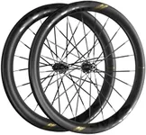 Magene - EXAR Ultra Carbon Bike Wheelset for Disc Brake – UCI Approved HI-MOD Carbon Fiber Road Wheelset with Carbon Spokes, Ceramic Bearings, 36T Ratchet, Wide Aero Rim (DB405/DB508/DB607)