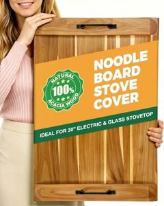 Gaialoop Noodle Board Stove Cover for Glass Top Electric Stove with Handles