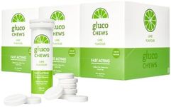 Glucology Fast Acting Glucochews | Lime Flavour | 180 Chews (18 tubes x 10)