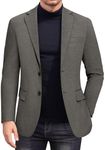 COOFANDY Mens Casual Sport Coat Knit Fashion Sweater Blazer Jackets Big and Tall Dark Heather Grey