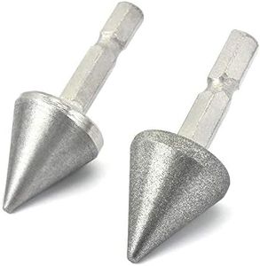 SCOTTCHEN PRO Woodworking Square Hole Drill Bit Sharpener Mortise Chisel Bit Sharpening Tool Up to 1/2" Bit Grit #220/600-2Pack