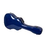 Crossrock Deluxe Fiberglass Case for Dreadnought Acoustic Guitars fits Gibson J45, Songwriter, Southern Jumbo, Dove, and Hummingbird Styles of Guitars-Navy Blue(CRF2020J45NVBL)