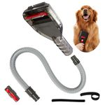 Kodahome Pet Shedding Brush Kit Compatible with Dyson V15 V11 V10 V8 V7 V6, Vacuum Attachment as Cat and Dog Hair Grooming Brush with 3.3ft Extension Hose plus Converting Adaptor