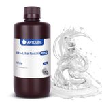 ANYCUBIC ABS-Like Resin Pro 2, Toughness Upgrade 3D Printer Resin, Low Odor 405nm UV-Curing Resin, High Precision and High-Success Rate Standard Photopolymer Resin for LCD DLP 3D Printing (1kg-White)