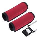 Vigorport 2 Pack Luggage Handle Wrap, Bright Comfortable Luggage Identifiers/Tags/Markers/Grips for Suitcases Unique Travel Accessories (Red, 2 Pack)