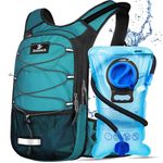 Zounich Hydration Backpack, Breathable Running Backpack with 3L Water Bladder, Large Capacity Hiking Rucksack Outdoors Hydration Bag Pack Perfect for Cycling Camping Fitness Climbing Fits Men & Women