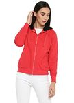 Alan Jones Clothing Women's Cotton Regular Fit Hooded Sweatshirt (Wm17-Ss01-Carrot-L_Carrot_L)