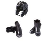 Macho Dyna 5 piece sparring gear set black adult Xlarge